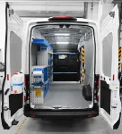 01_Syncro Fahrzeugeinrichtung im Ford Transit L3H2 eines Elektrikers