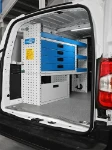 02_Metallschubladen, Bodenfach und Regalwannen von Syncro im Fiat Doblò