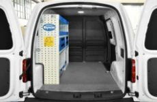 Caddy für Elektriker mit Einrichtung an nur einer Wand