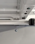 Detail der Laufschiene Syncroblock für Kleiderstangen