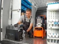 EcoFlow, portable Powerstation in dem von Syncro System eingerichteten Fahrzeug