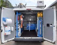 Ein für Wartungstechniker des Schienennetzes eingerichteter Ducato