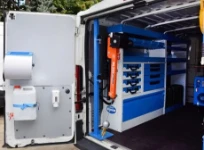 Ein für Wartungstechniker des Schienennetzes eingerichteter Ducato