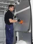 Einbau der Wandplatten