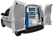 Eingerichteter Caddy