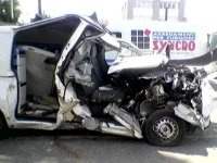 Eingerichteter Vito nach einem Unfall