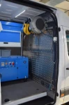 Einrichtung im Sprinter mit Kompressor-Generator-Kombination