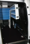Einrichtung in Kleintransporter für Markisenmonteure