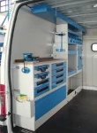 Torretta Syncro Ultra nel NV250 con cassettini a vista, cassetti e vano con anta