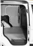 Berlingo Citroen con rivestimento interno in legno e lamiera