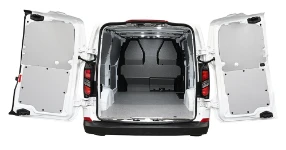 Holzbodenplatte und Beplankung aus vorlackiertem Blech für den Volkswagen Transporter