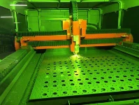 Innenansicht der Laseranlage