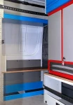 Cassettiera Syncro Ultra nel NV250 vista dal portellone laterale