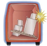 Kleintransporter mit Karosserieschäden