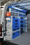 Mobile Werkstatt in einem Renault Master