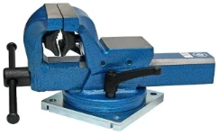 SCHRAUBSTOCK MIT DREHTELLER, SPANNWEITE 125 MM FÜR NUTZFAHRZEUGE