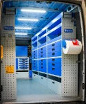 Schubladenschränke mit Verbandskasten und Papierrollenhalter für den Mercedes Sprinter