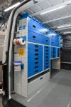 Schubladenschränke und Scrubs-Tücher für den Sprinter