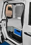 Seitenansicht der langen Schubladen für den Mercedes Citan