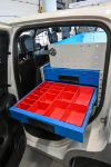 Syncro Metallschublade mit Einsatzboxen aus Kunststoff