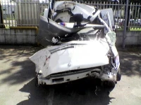 Unfall eines Mercedes Vito