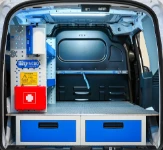 Unterflur-Schubladen und Ausbau für den Ford Courier