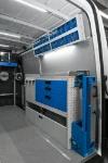 Werkbank mit Schraubstock, Power Station und LED-Beleuchtung für den Mercedes Sprinter