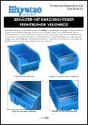 Behälter mit durchsichtiger Frontblende VisionBox