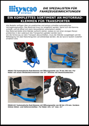 Komplettes Sortiment an Motorrad-Klemmen für Transporter