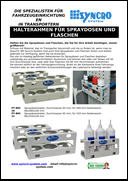 Halterahmen für Spraydosen und Flaschen