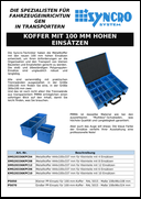 Koffer mit 100 mm hohen Einsätzen